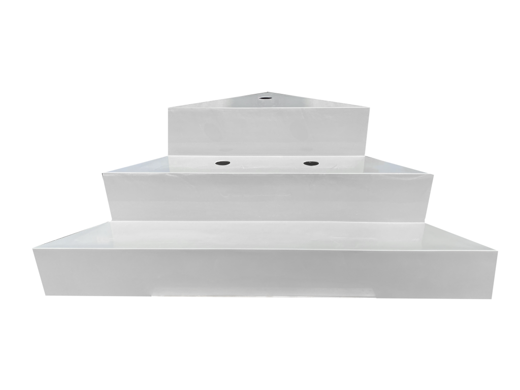 Escalier d'angle sous liner pour piscine LILYBLOC